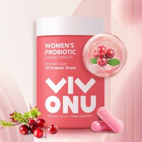 Women's Probiotic,Prebiotics & Lactobacillus Probiotic Blend,60 Billion CFUs,18 Strains,Help Women's Health,Boost Immune,Digestive,Gut Women's Probiotic,Prebiotics & Lactobacillus Probiotic Blend,60 Billion CFUs,18 Strains,Help Women's Health,Boost Immune,Digestive,Gut