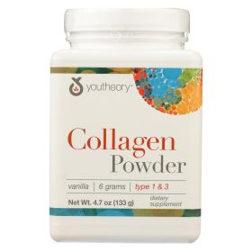 Youtheory Collagen - Powder - Vanilla - 4.7 Oz Youtheory Collagen - Powder - Vanilla - 4.7 Oz